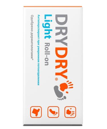 DRYDRY Light Antiperspirant Roll-on 35 Ml - Buy Online on GoSupps.com