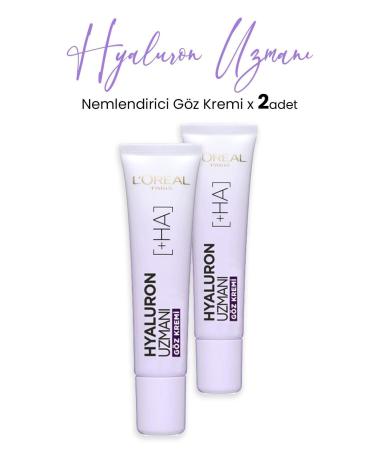 L'Oreal Paris Hyaluron Expert Moisturizing Cream Eye 15 ml x 2 Pcs