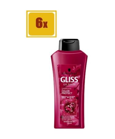 Gliss Color Protect Shampoo 400 ml Set of 6