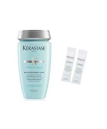 Kerastase Bain Riche Dermo-Calm Shampoo for Dry Hair 250 ml + Pre-Bath Clay Mask 2 x 10 ml