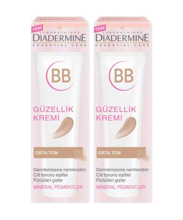 Diadermine Essential Care Bb Beauty Cream - Medium Tone 50 ml x 2
