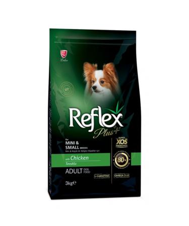 Reflex Plus Chicken Dog Food for Mini and Small Breed Adult Dogs 3kg.