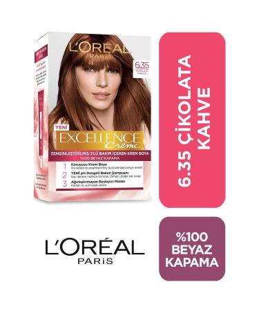 AKSY Excellence Creme Hair Dye 6.35 Chocolate Brown