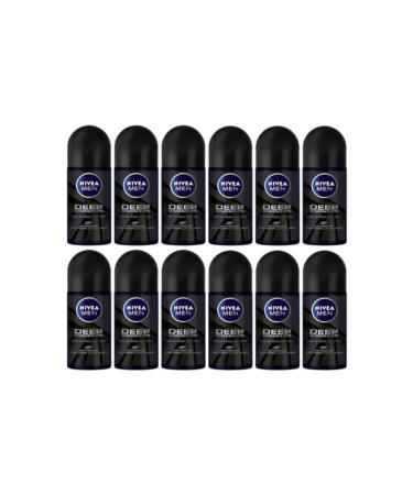NIVEA Men Deep Dimension 48h Roll On 50 Ml X 12 Pieces