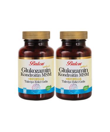 Balen Glucosamine Chondroitin Msm Boswellia 120 Tablets 1200 Mg x 2 Pieces