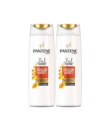 Pantene 3 in 1 Shampoo + Cream + Care Cure Effective Against Hair Loss 470 ml x 2 - Buy Online on GoSupps.com