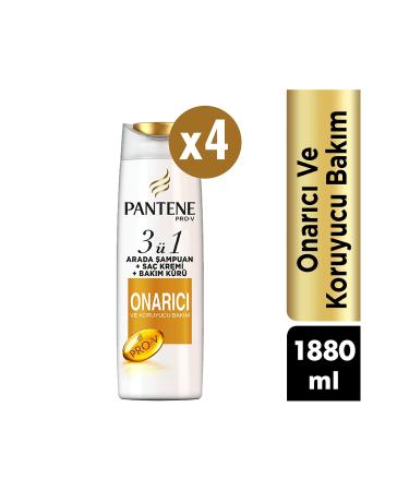 Pantene 3 in 1 Shampoo and Conditioner Repair and Protective Care 4 x 470 ml