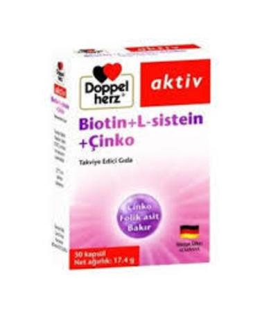 Doppelherz Active Biotin+l-Cysteine+Zinc 30 Capsules