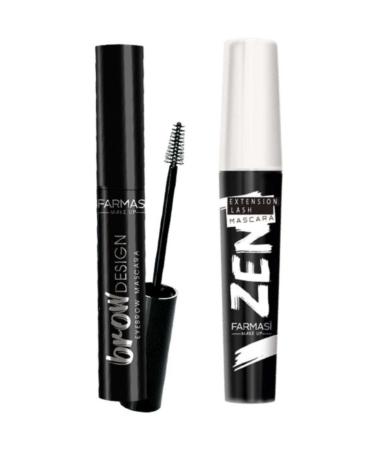 Farmasi Zen Mascara + Transparent Eyebrow Mascara