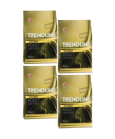 Trendline Gourmet Adult Cat Food 1 Kg X 4 Pieces