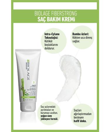 Biolage Fiberstrong Strengthening Hair Care Conditioner for Damaged Easily Breakable Hair 200 Ml