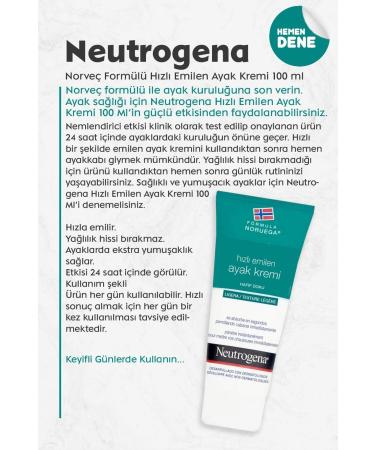 Neutrogena Norwegian Formula Fast Absorbing Foot Cream 100 Ml - Buy Online on GoSupps.com