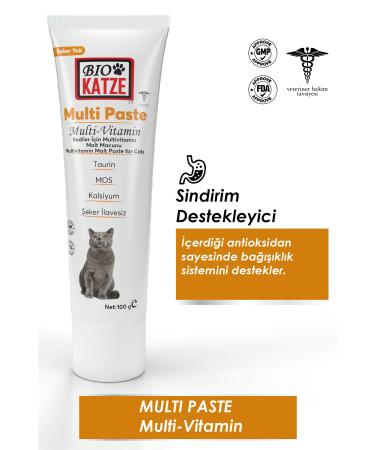 B OKATZE Taurine Multivitamin Cat Paste 100gr Multivitamin Support for Adult Cats - Buy Online on GoSupps.com