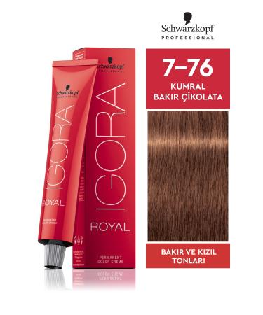 Igora Royal 7-76 Blonde Copper Chocolate Hair Dye 60ml