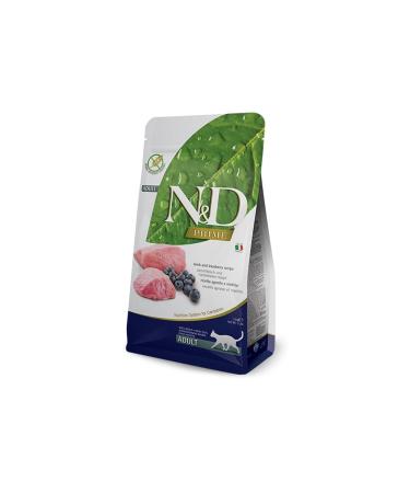 N & D Nd Prime Grain Free Adult Cat 5kg Lamb and Blueberry Adult Cat Food