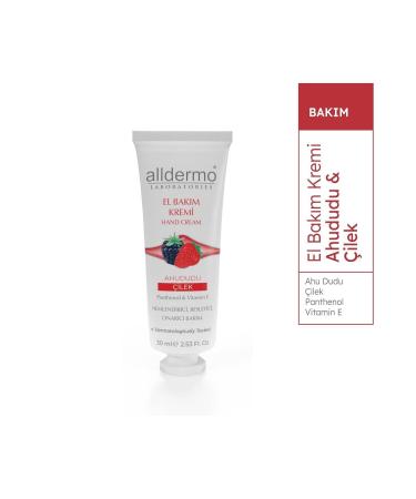 Alldermo Hand Care Cream Raspberry Strawberry 30ml - Buy Online on GoSupps.com