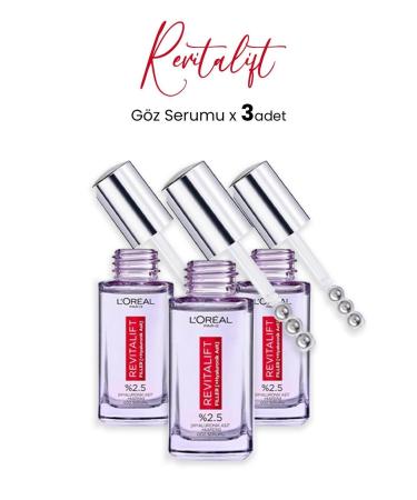 L'Oreal Paris Loreal Paris Revitalift Filler Eye Serum 20 ml x 3 Pieces