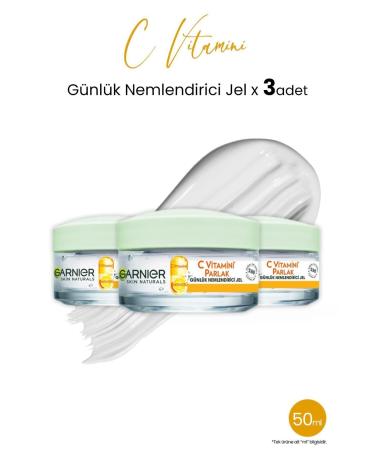 Garnier Daily Moisturizing Gel Vitamin C 50 ml x 3 pcs
