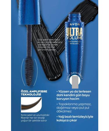 Avon Ultra Volume Waterproof Blue and Black Mascara Bundle - Buy Online on GoSupps.com