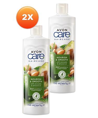 Avon Care Avocado and Almond Oil Shampoo and Conditioner 700 Ml. Duo Set - Buy Online on GoSupps.com
