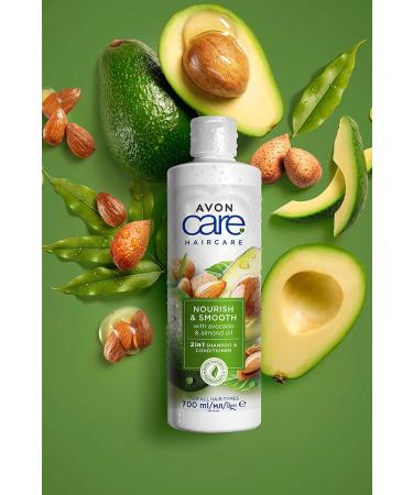 Avon Care Avocado and Almond Oil Shampoo and Conditioner 700 Ml. Duo Set - Buy Online on GoSupps.com