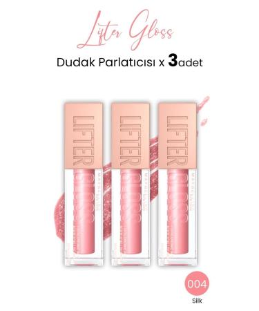 Maybelline New York Lifter Gloss Lip Gloss 004 Silk x 3 pcs