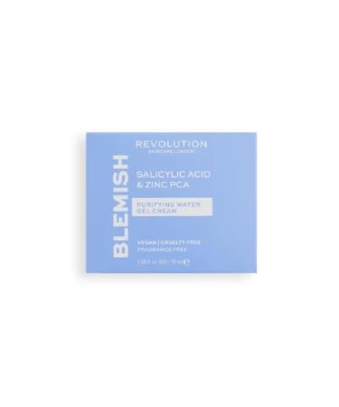 Revolution Skincare Purifying Water Gel Cream: Salicylic Acid & Zinc PCA (Perfume-free 50 ml) - Buy Online on GoSupps.com