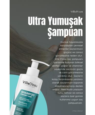 VilleD'eau Repairing Ultra Soft Shampoo for Dry and Damaged Hair (400ML) - Buy Online on GoSupps.com