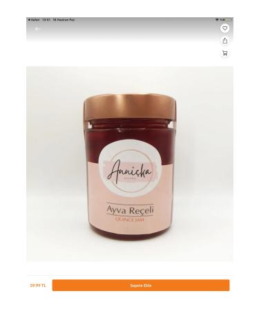 Anni ka Natural Homemade Quince Jam Without Additives and Preservatives 400 Gr - Buy Online on GoSupps.com