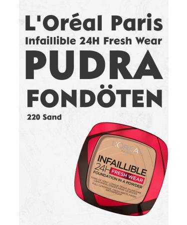 L'Oreal Paris Loreal Paris Infaillible 24H Fresh Wear Powder Foundation 220 Sand
