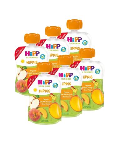 Hipp Organic Peach Mango Apple Puree 100 gr x 6 Pieces