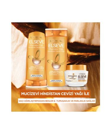 Elseve L'Or al Paris Elseve Miraculous Coconut Oil Nourishing Shampoo 450 ml 6 Pieces - Buy Online on GoSupps.com