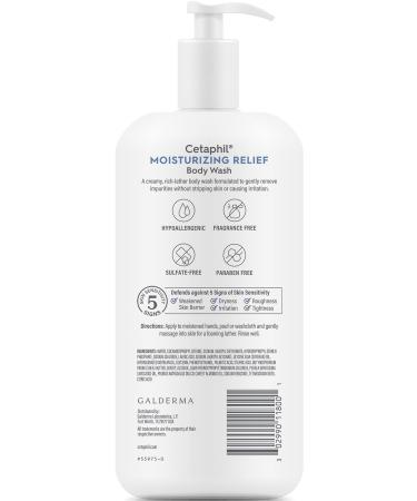 Cetaphil Moisturizing Body Wash for Dry Skin 591ML - Buy Online on GoSupps.com
