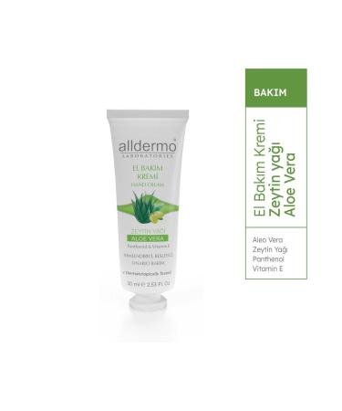 Alldermo Hand Care Cream Aloe Vera Olive Oil 30 Ml