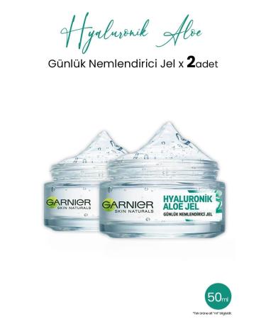 Garnier Daily Moisturizing Hyaluronic Aloe Gel 50 ml x 2 pcs