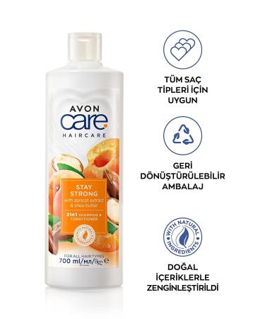 Avon Care Apricot and Shea Extract Shampoo and Conditioner 700 Ml. Duo Set - Buy Online on GoSupps.com