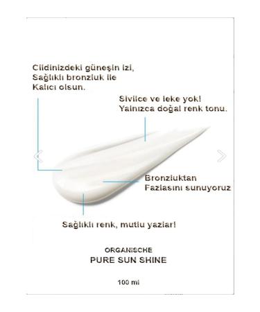 Organische A First in T rkiye! With plant-based ingredients care and tan in one product! 100 ml - Buy Online on GoSupps.com