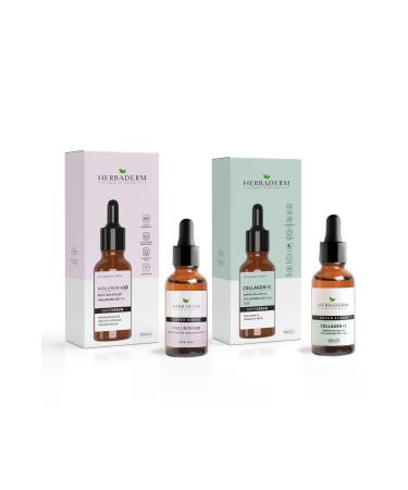 Herbaderm Superserum Collagen C Marine Collagen Ascorbic Acid Firming & Brightening Hyaluronic 3d 30 ml