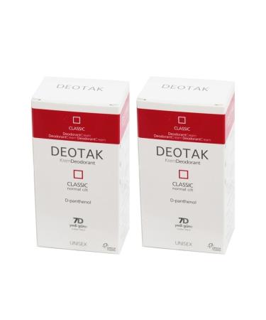Deotak Cream Deodorant Classic 35 ml X 2 Pieces