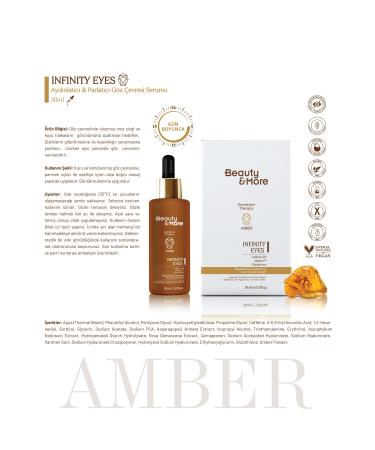 BeautyandMore Beauty&More Amber Infinity Eyes Brightening and Brightening Eye Contour Serum 30 ml Caffeine 5% + Alda - Buy Online on GoSupps.com