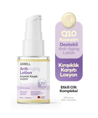 AXWELL Q10 Coenzyme Supported Anti-aging Lotion Anti-Wrinkle Lotion 60 ml