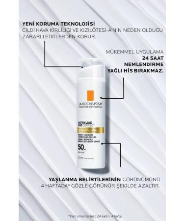 La Roche Posay Anthelios Age Correct SPF50 Anti-Wrinkle Cream (CELLOX-B3 TECHTM TECHNOLOGY) - Buy Online on GoSupps.com