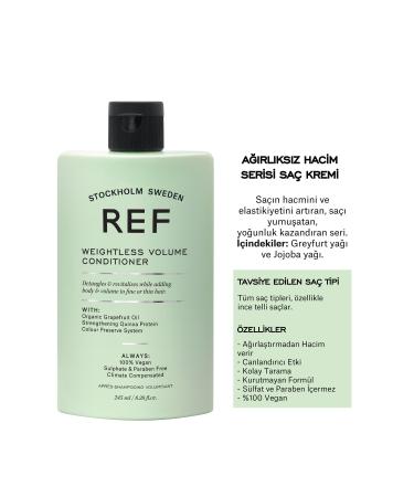 REF STOCKHOLM Weightless Volume Conditioner 245 Ml Volumizing Care Cream for All Hair Types