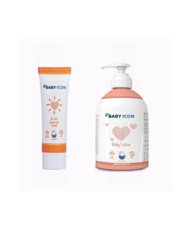 Durgun Bebe Baby Icon Baby Kids and Pregnant Women SPF 50 Sun Cream Moisturizing Face and Body Lotion Set