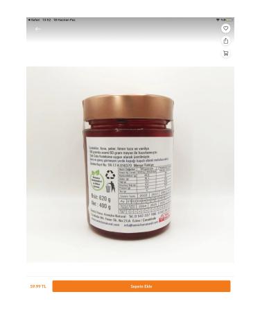 Anni ka Natural Homemade Quince Jam Without Additives and Preservatives 400 Gr - Buy Online on GoSupps.com