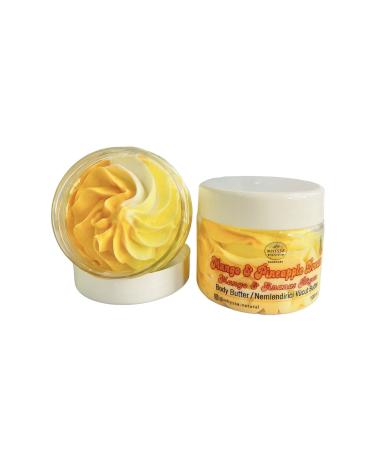 MHYSSA naturals Mango& Pineapple Body Butter / Moisturizing Natural Body Butter (Mango& Pineapple Flavored 100ml)