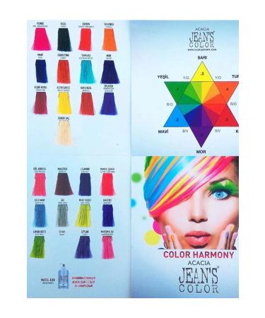 Acacia Jeans Color Water Based Hair Dye Sunset-Orange-Pepper Red SET - Buy Online on GoSupps.com