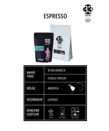 NO33 No 33 Espresso Bean Coffee 2.P - Buy Online on GoSupps.com