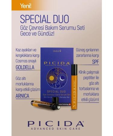 PICIDA Special Duo SPF20 Day Night 2-Pack Anti-Wrinkle and Anti-Purple Brightening Eye Contour Serum 20 ml - Buy Online on GoSupps.com