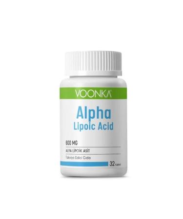 Voonka Alpha Lipoic Acid 600mg 32 Capsules